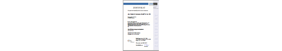 DIN EN ISO 9001:2015 Zertifikat