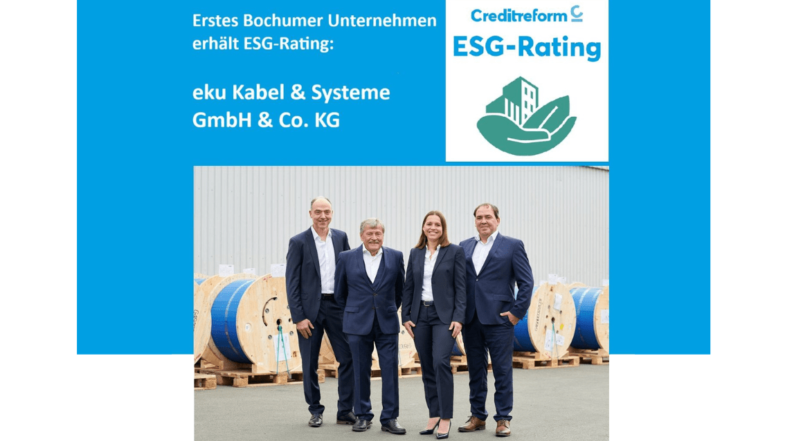 eku Kabel & Systeme: Erstes Bochumer Unternehmen erhält ESG-Rating