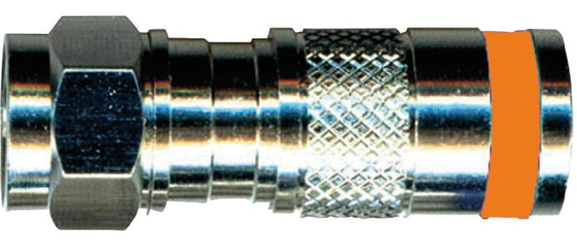 F-Kompressions-Stecker, für Koaxialkabel, Schraubgewinde