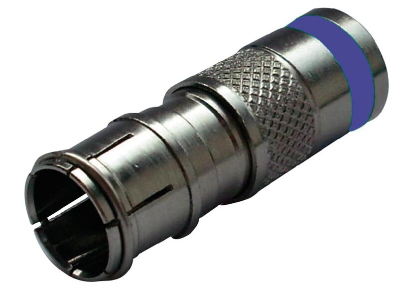 F-Kompressions-Stecker, für Koaxialkabel, steckbar