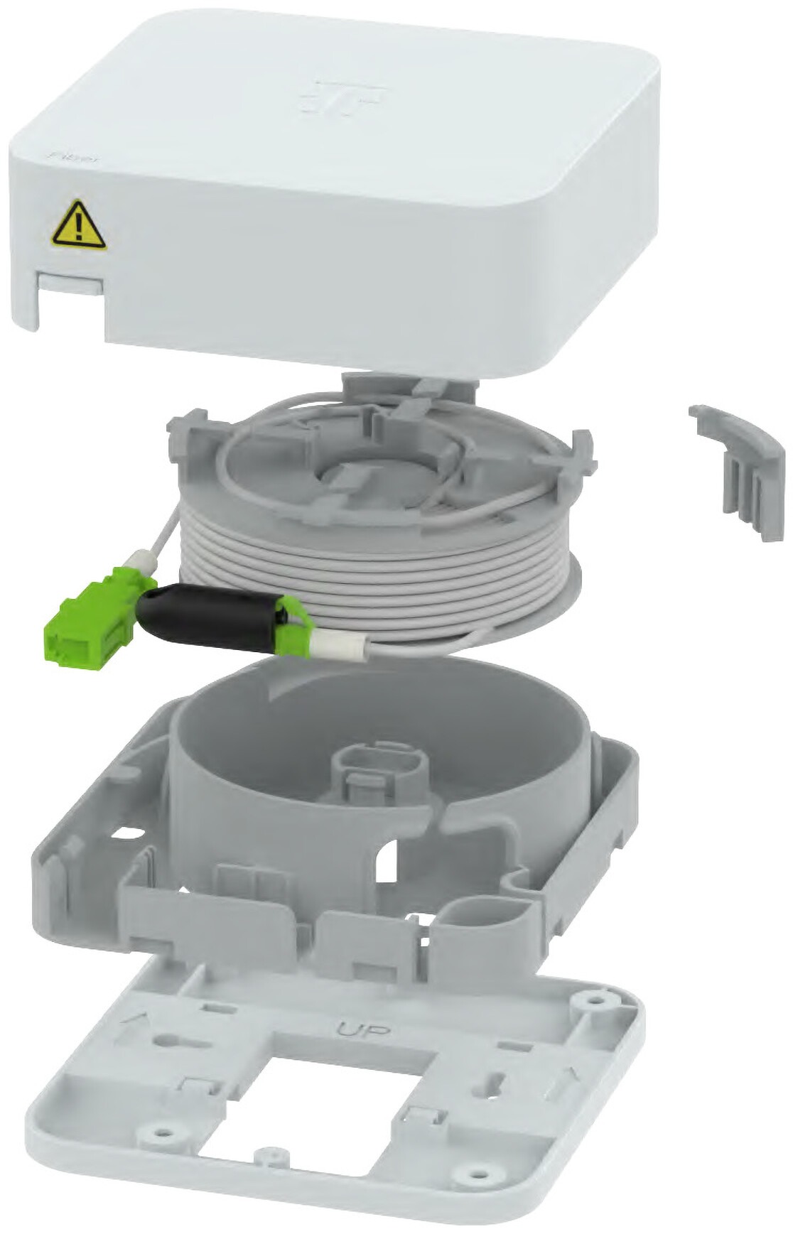 FTTH Gf-TA Kabelverlängerung, Twister, konfektioniert mit B2ca-Kabel und LC-Stecker