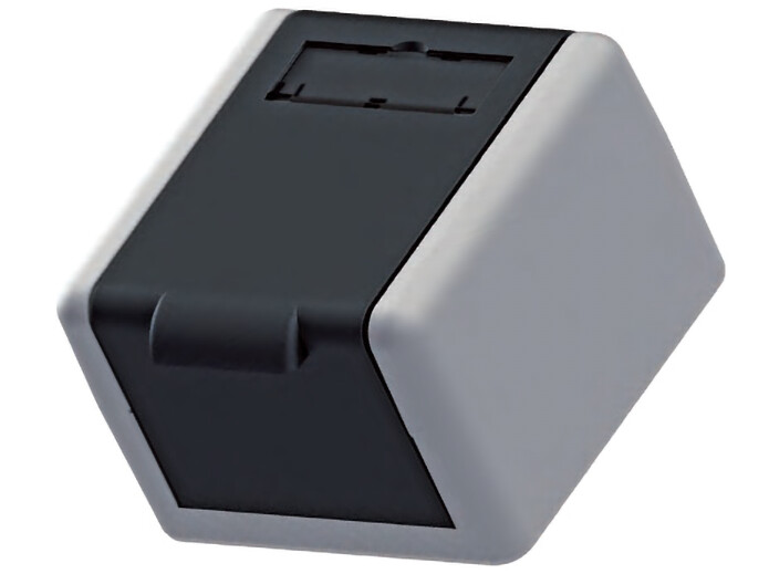 IP 44/20 Datendose, eku E-Stone Serie, Aufputz, unbestück, 2Port