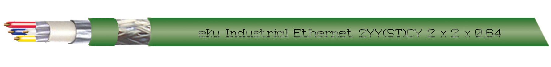 Industrial Ethernet Leitung 2YY(ST)CY, tertiäre Verkabelung, flammwidrig