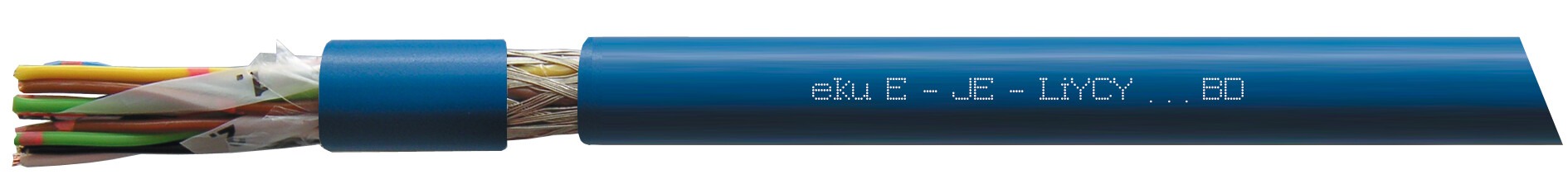 Elektronik-Installationskabel E-JE-LiYCY BD, Eigensichere Stromkreise, blau