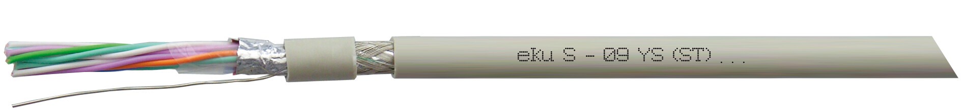 Schaltkabel S-09YS(ST)CH, Innen, verseilter Sternvierer