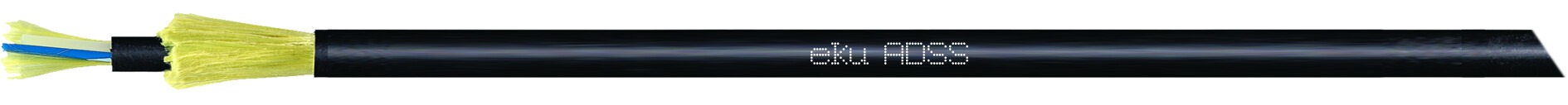 LWL Außenkabel A-DQ2Y(ZN)2Y, Spannweiten bis zu 150m, selbsttragendes Luftkabel