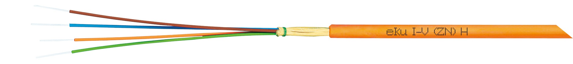 LWL Innenkabel J-V(ZN)H 2 Fasern, MiniBreakout, 900µm Kompaktader