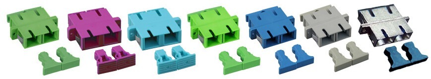 LWL SC-Duplex Kupplung, Aufnahme von SC-Steckern, 2,5mm Führungshülse