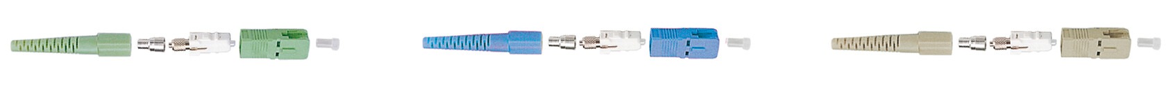 LWL SC Klebe- und Polier-Stecker, Konfektion an Faserende, 2,5mm Ferrule