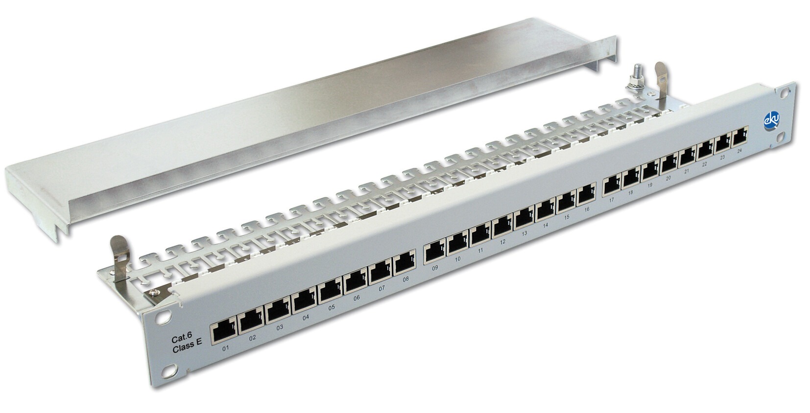 Verteilerfeld 24xRJ45 OmniFix, Innenbereich, Kat.6