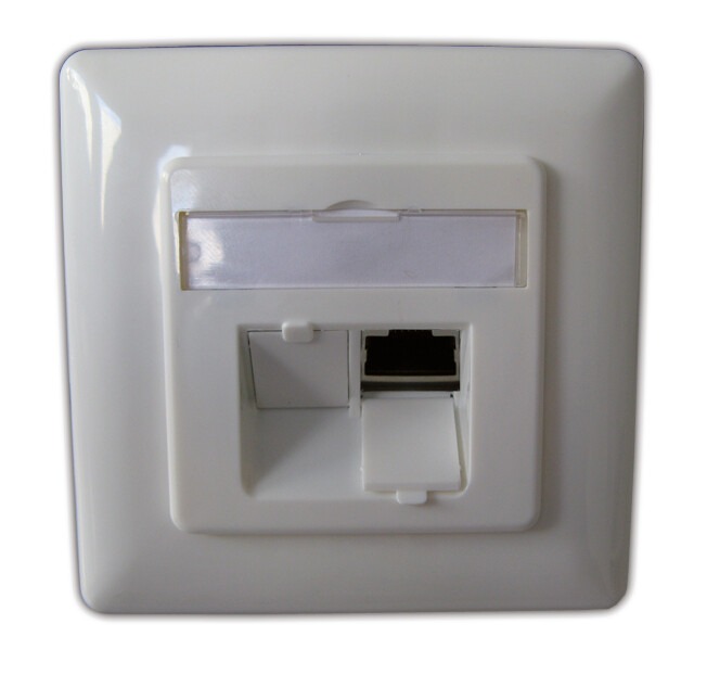 Datendose 2xRJ45 OmniFix, Innenbereich, Kat.6