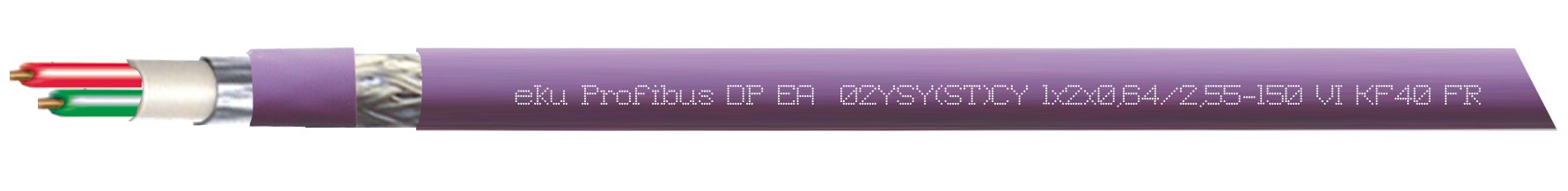 Busleitung Profibus DP EA 02YSY(ST)CY, Feldbuskommunikation, flammwidrig