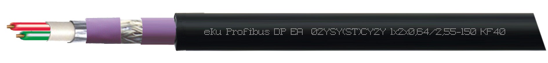 Busleitung Profibus DP EA 02YSY(ST)CY2Y, Feldbuskommunikation, erdverlegbar