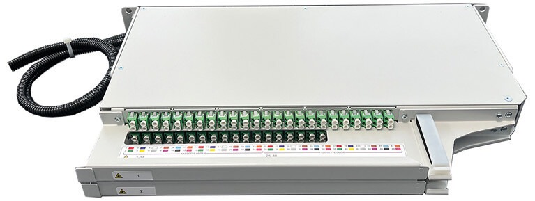 LWL Spleiß- / Patchmodul für PhöniX ODF, ausschwenkbares 19″ Gehäuse, 1HE