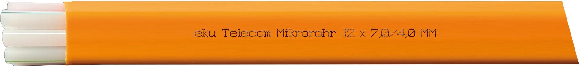 Mikrorohrverbund 12×7,0/4,0mm, PE-HD, orange