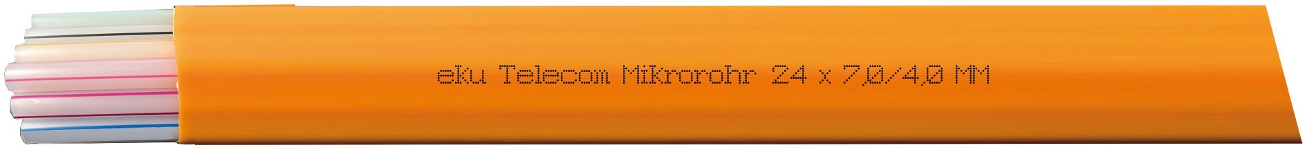 Mikrorohrverbund 24×7,0/4,0mm, PE-HD, orange
