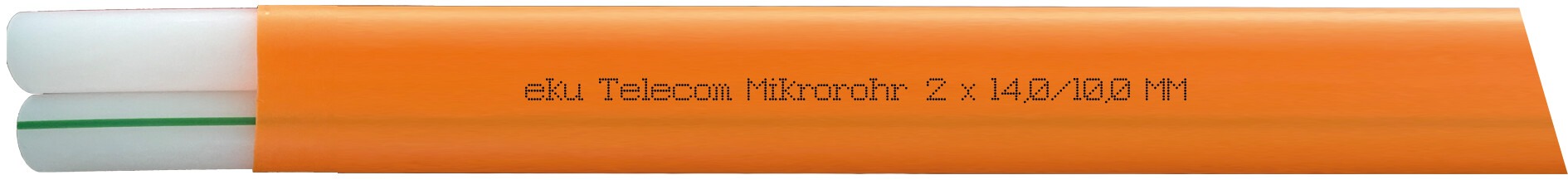 Mikrorohrverbund 2×14,0/10,0mm, PE-HD, orange
