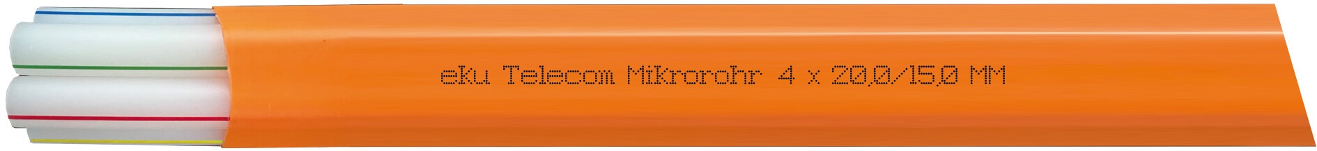 Mikrorohrverbund 4×20,0/15,0mm, PE-HD, orange