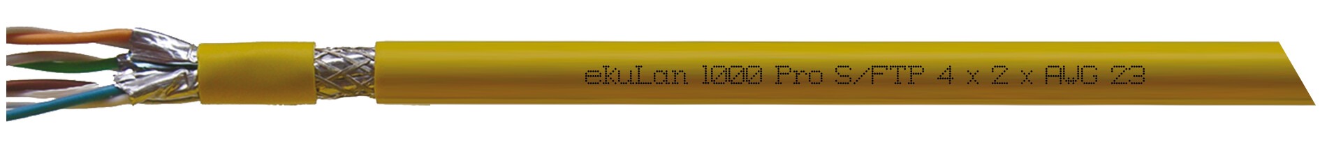 Kat.7A Installationskabel ekuLan 1000 Pro, Innenverkabelung, AWG23/1